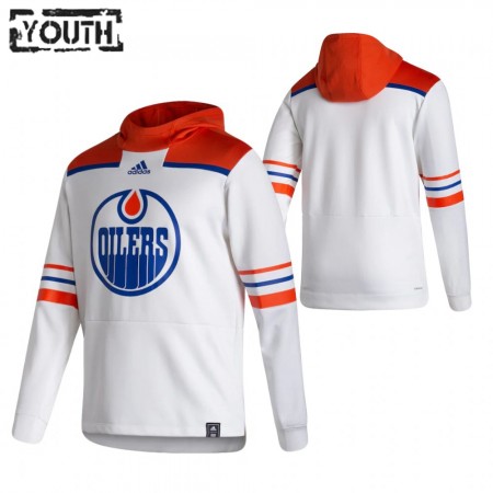 Kinder Edmonton Oilers Blank 2020-21 Reverse Retro Pullover Hooded Sweatshirt